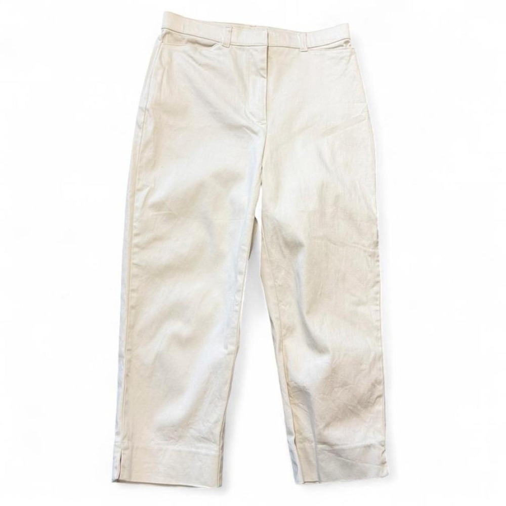 Vintage Y2K St. John's Bay Off White Cropped‎ Pants, Women's Size 4